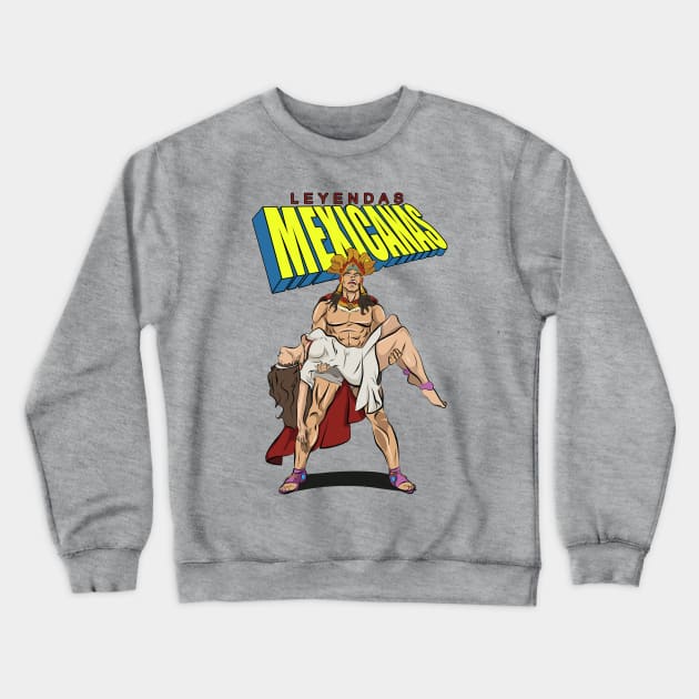 Leyendas Mexicanas Crewneck Sweatshirt by amodesigns